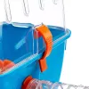 Jaula FERPLAST Combi 2 para hámster, azul transparente, B795×T295×H263 mm, tecnopolímero