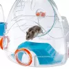 Jaula FERPLAST Combi 2 para hámster, azul transparente, B795×T295×H263 mm, tecnopolímero