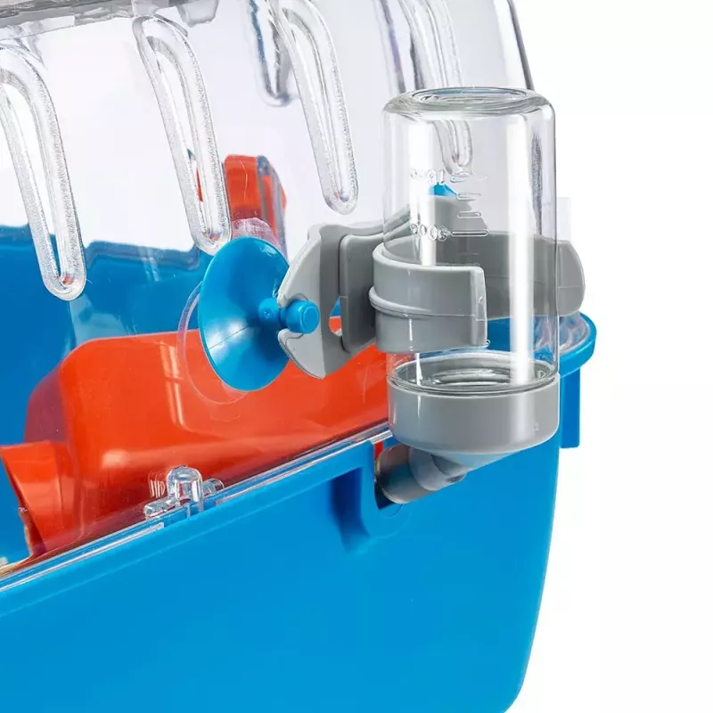 Jaula FERPLAST Combi 2 para hámster, azul transparente, B795×T295×H263 mm, tecnopolímero
