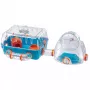 Jaula FERPLAST Combi 2 para hámster, azul transparente, B795×T295×H263 mm, tecnopolímero
