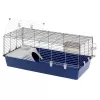 Jaula FERPLAST Rabbit 120 azul — jaula de metal y plástico para conejos 1180×585×495 mm, para conejos 5–9,9 kg