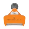 Cepillo deslanador FURminator FUR151388 para perros medianos (10–25 kg), pelo corto, gris naranja