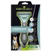 Cepillo para gatos FURminator FUR151296 — talla pequeña para gatos de pelo largo de razas pequeñas, negro, 200 g