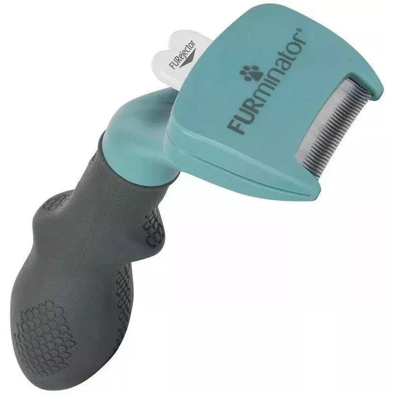 Cepillo para gatos FURminator FUR151296 — talla pequeña para gatos de pelo largo de razas pequeñas, negro, 200 g
