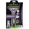 Herramienta deslanadora FURminator M/L para gatos de pelo corto con mango ergonómico y cuchilla de acero inoxidable, 270 g