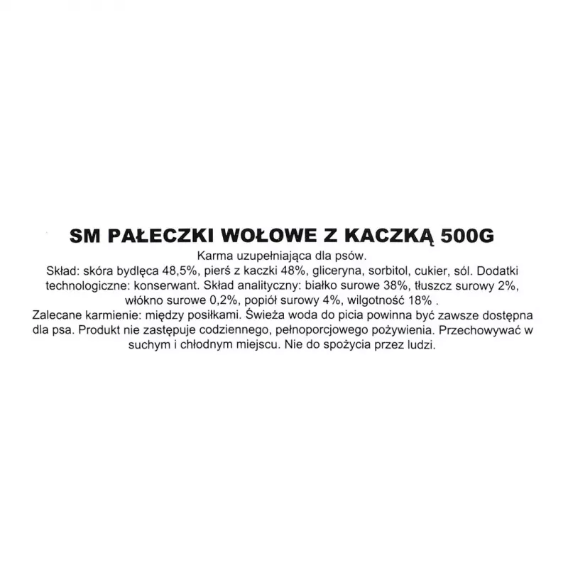 MACED brocheta de pato, golosina para perros, 500 g