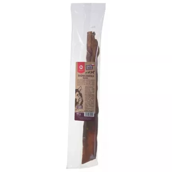 Juguete masticable para perros MACED piel de jabalí 45 cm — masticable natural de piel, 40 g, sabor jabalí, sin azúcar ni gluten