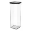 Rotho Loft 1160608080 recipiente para golosinas, 2 l, de plástico, apto para lavavajillas y congelador, negro