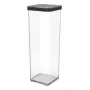 Rotho Loft 1160608080 recipiente para golosinas, 2 l, de plástico, apto para lavavajillas y congelador, negro