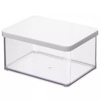 Recipiente para comida rotho Dispenser Loft 11610 rectangular 2,25 L, tecnopolímero, blanco, 200×150×96 mm
