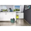 Papelera rotho Albula rectangular plástico 6 L, plástico reciclado, verde oscuro, orificio para colgar