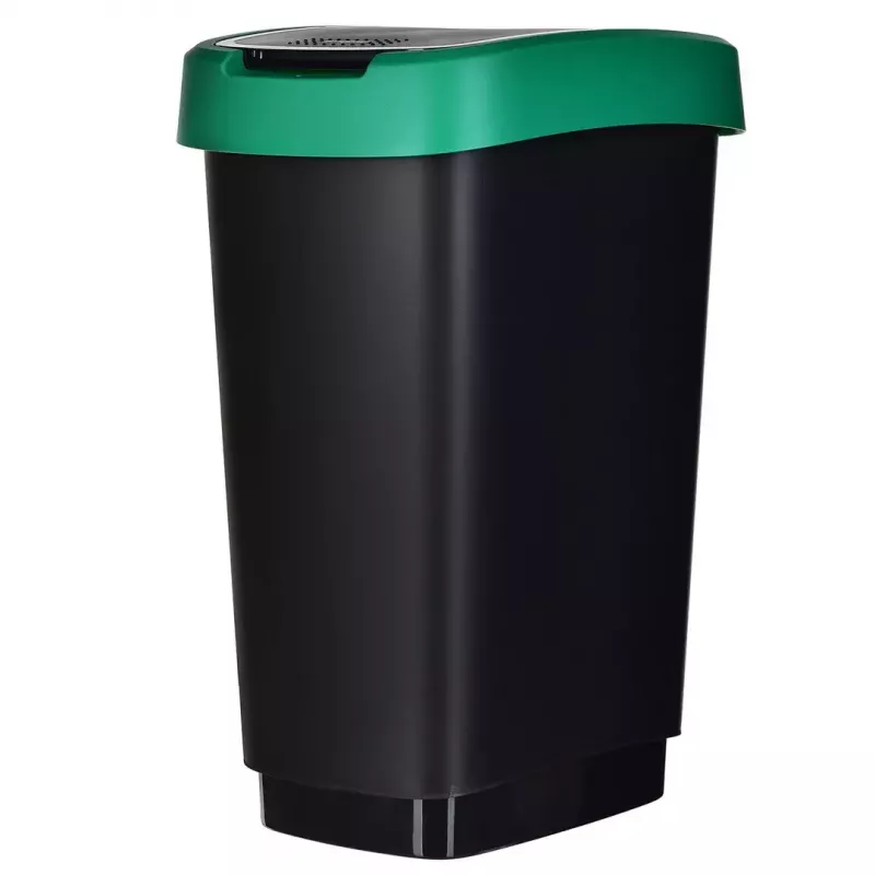 Rotho Twist 1045899999 set de cubos de basura, 3 x 25 l, plástico