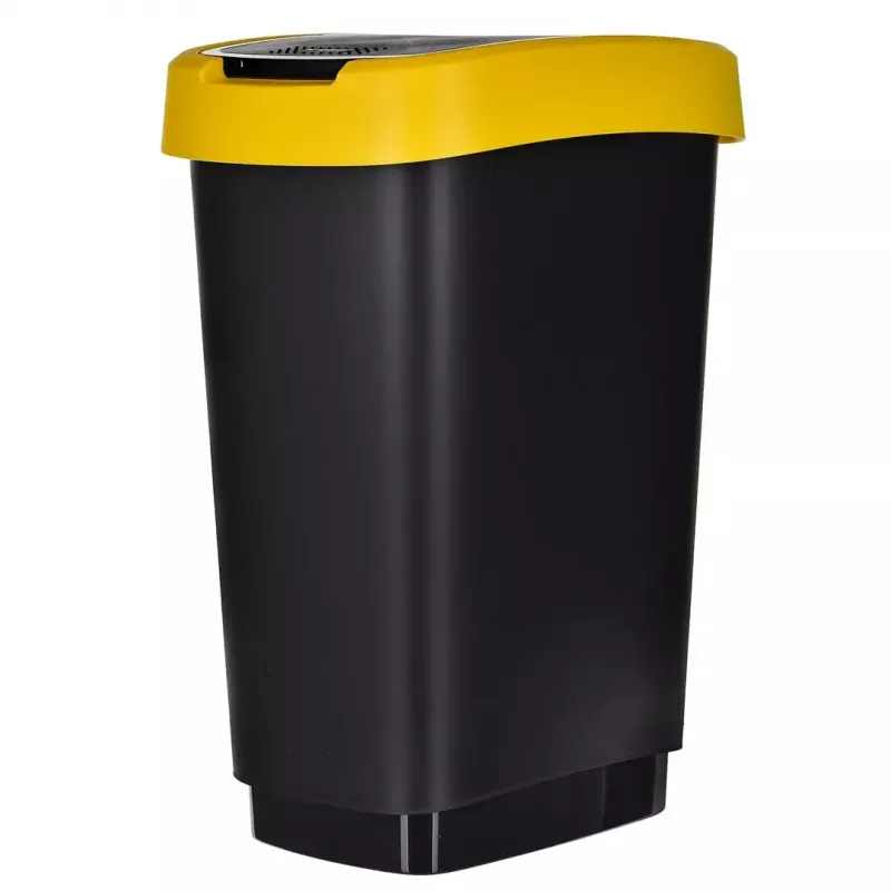 Rotho Twist 1045899999 set de cubos de basura, 3 x 25 l, plástico