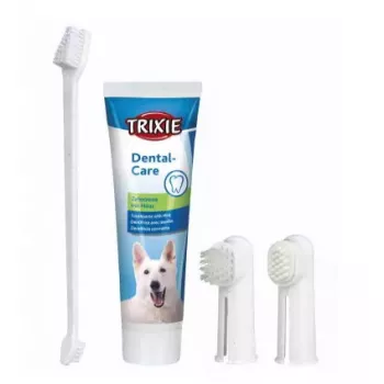 Cepillo de dientes de dedo para perros Trixie 2561, cepillo de silicona blando de una pieza para perros pequeños y cachorros