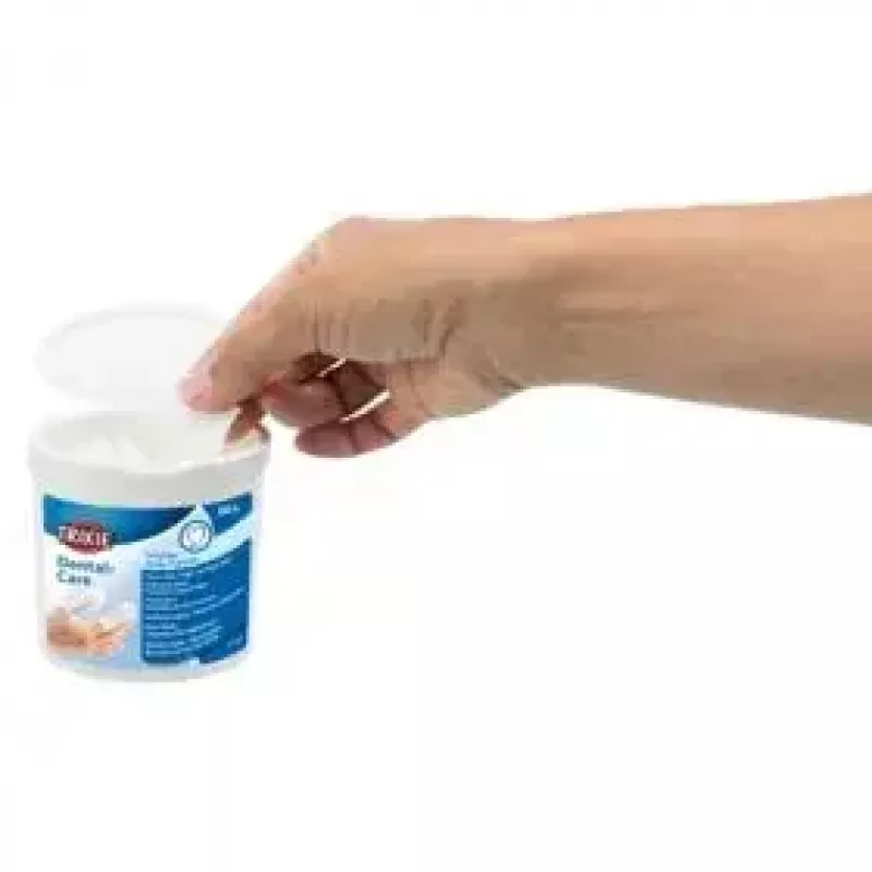 TRIXIE Dental-Care toallitas de limpieza dental, 50 uds.