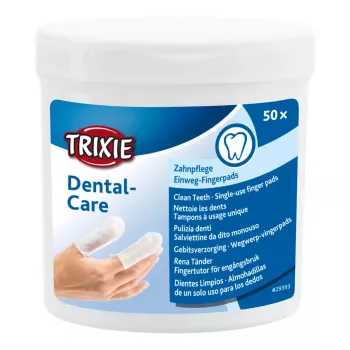 Cepillo para mascotas Trixie TX-29393 transparente — cepillo higiénico para gatos, perros, conejos, 300 g, pack de 50