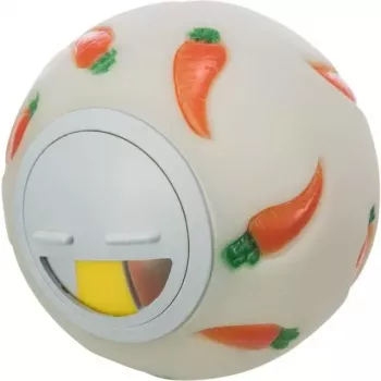 Pelota Trixie TX-6275 dispensadora de snacks para conejos, plástico, Ø 7 cm, colores variados