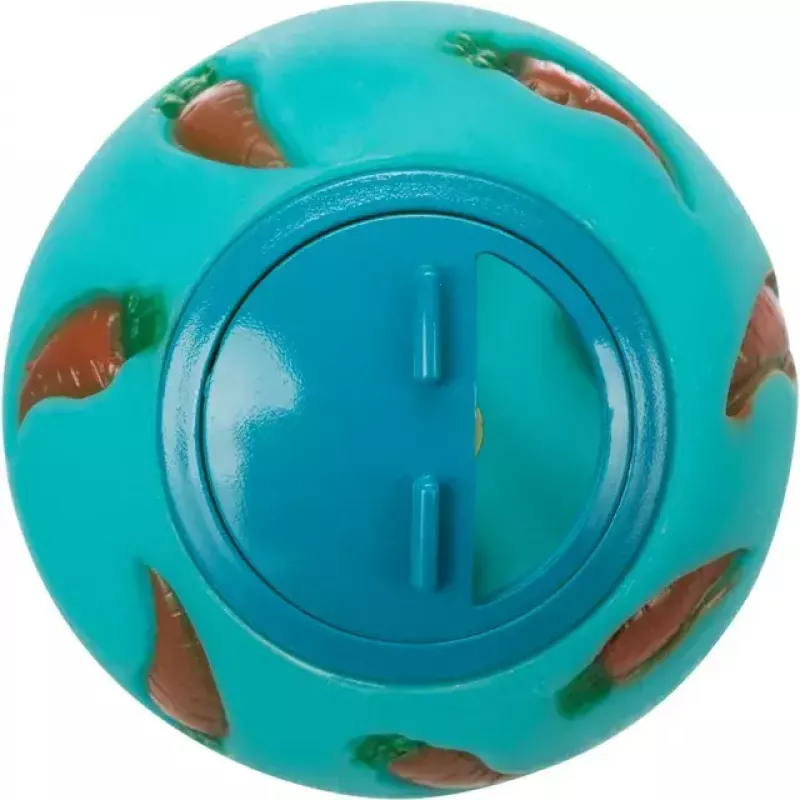 Pelota Trixie TX-6275 dispensadora de snacks para conejos, plástico, Ø 7 cm, colores variados