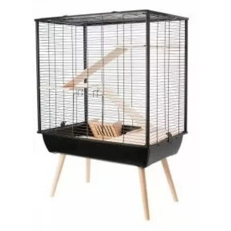 ZOLUX Neo Cozy H80 jaula para roedores grandes, negra