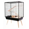 ZOLUX Neo Cozy H80 jaula para roedores grandes, negra
