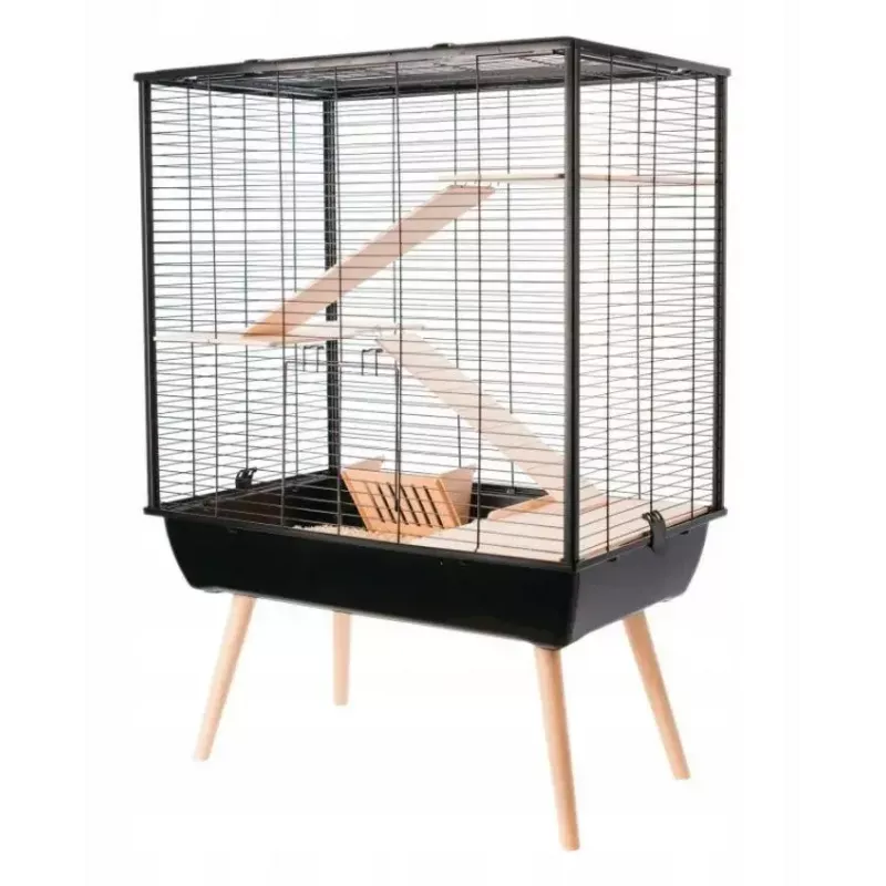 ZOLUX Neo Cozy H80 jaula para roedores grandes, negra