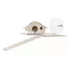 Jaula para roedores ZOLUX Neo Nigha small H36 negra, madera, B780×T360×H480 mm, rueda incluida