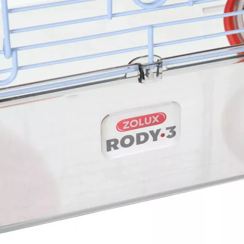 ZOLUX Rody3 Trio jaula para hámsteres, roja
