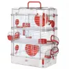 ZOLUX Rody3 Trio jaula para hámsteres, roja