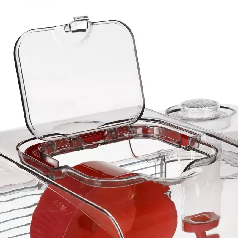 ZOLUX Rody3 Trio jaula para hámsteres, roja
