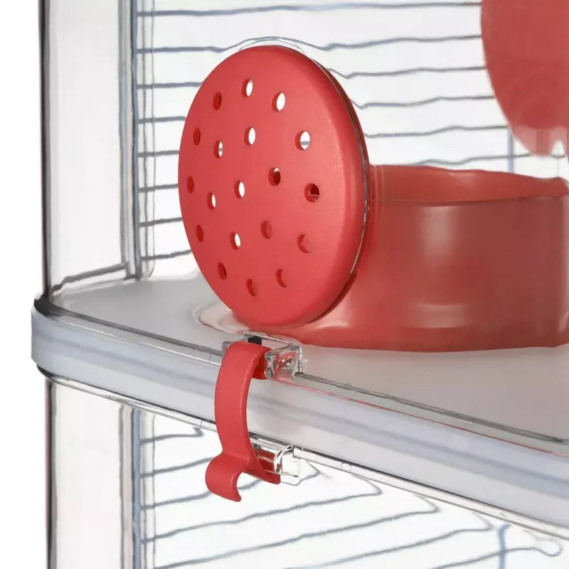 ZOLUX Rody3 Trio jaula para hámsteres, roja