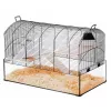 Jaula para roedores ZOLUX NeoPanas XL con cubeta de vidrio, negra, 710×410×490 mm