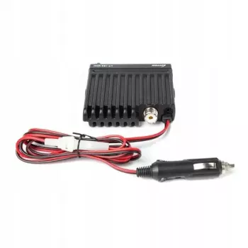 Emisora de CB para coche Luiton LT-198, 40 canales AM/FM, 4 W, 12–24 V, negra, conector de mechero
