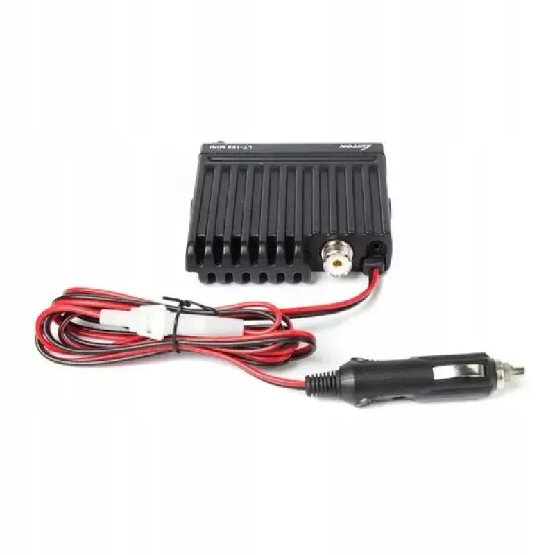 Luiton LT-198 radio CB, AM/FM, ASQ, enchufe de mechero, negra