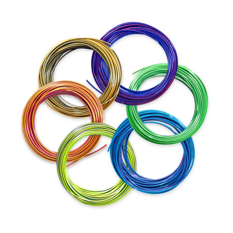 3Doodler FLOW-TRIFILLS material de impresión 3D ácido poliláctico (PLA) negro, azul, cobre, oro, verde, morado, rojo 260 g