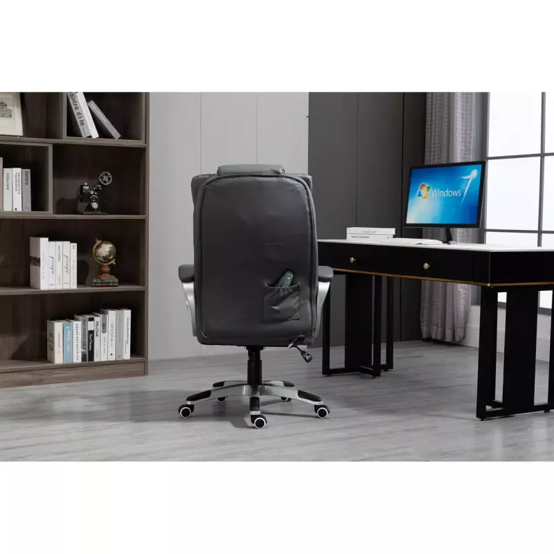 Activejet YK7304 silla de oficina con calefacción y masaje, gris