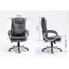 Activejet YK7304 silla de oficina con calefacción y masaje, gris
