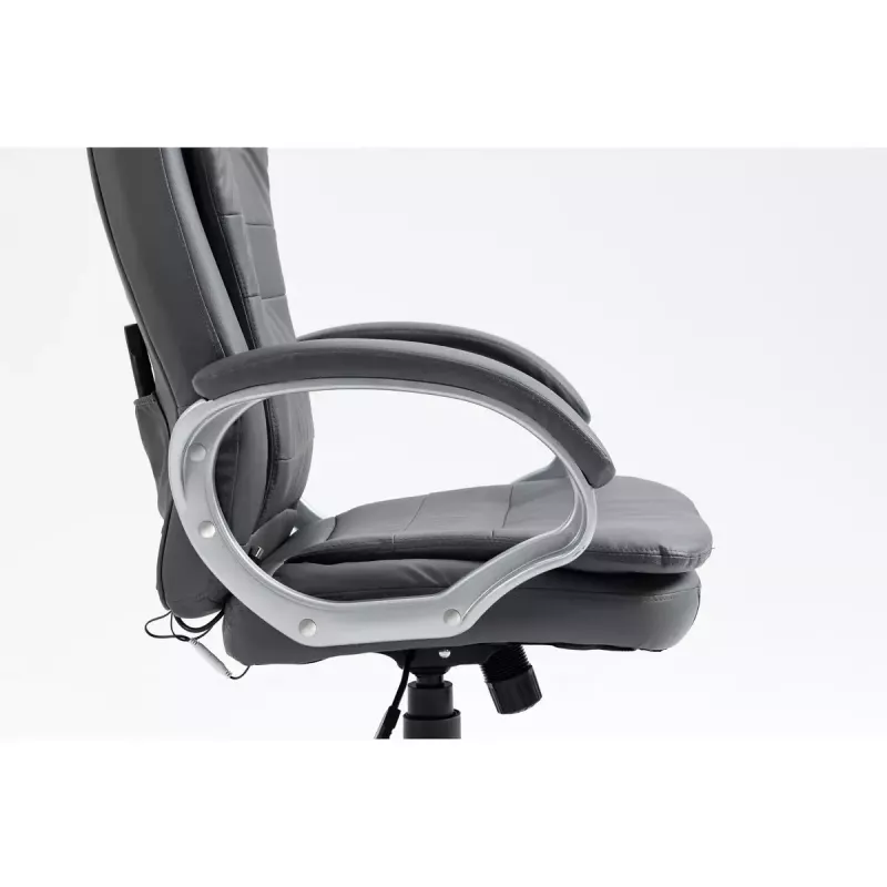 Activejet YK7304 silla de oficina con calefacción y masaje, gris