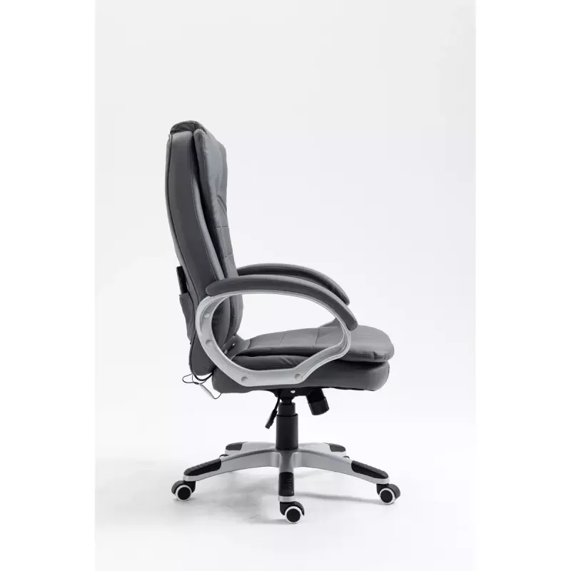 Activejet YK7304 silla de oficina con calefacción y masaje, gris