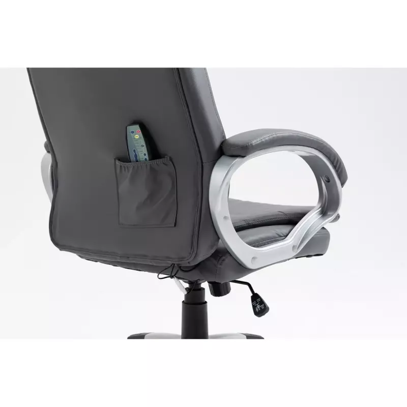 Activejet YK7304 silla de oficina con calefacción y masaje, gris