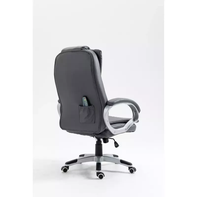 Activejet YK7304 silla de oficina con calefacción y masaje, gris