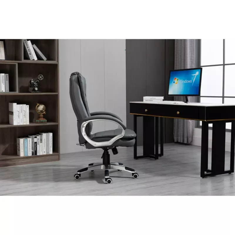 Activejet YK7304 silla de oficina con calefacción y masaje, gris