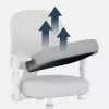 Silla giratoria mark adler Junior 5.0 — respaldo ergonómico de malla, asiento de espuma, altura ajustable 42–54 cm, gris