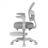 Silla giratoria mark adler Junior 5.0 — respaldo ergonómico de malla, asiento de espuma, altura ajustable 42–54 cm, gris