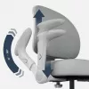 Silla giratoria mark adler Junior 5.0 — respaldo ergonómico de malla, asiento de espuma, altura ajustable 42–54 cm, gris