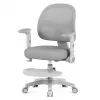 Silla giratoria mark adler Junior 5.0 — respaldo ergonómico de malla, asiento de espuma, altura ajustable 42–54 cm, gris