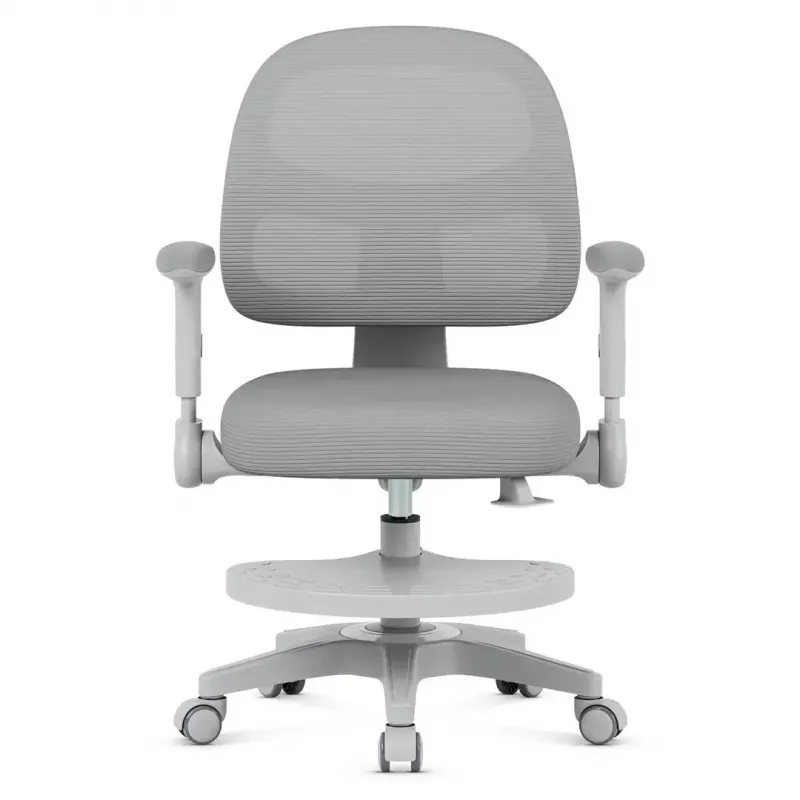 Silla giratoria mark adler Junior 5.0 — respaldo ergonómico de malla, asiento de espuma, altura ajustable 42–54 cm, gris