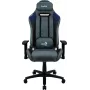 Silla gaming universal Aerocool DUKE AeroSuede negra, azul