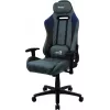 Silla gaming universal Aerocool DUKE AeroSuede negra, azul