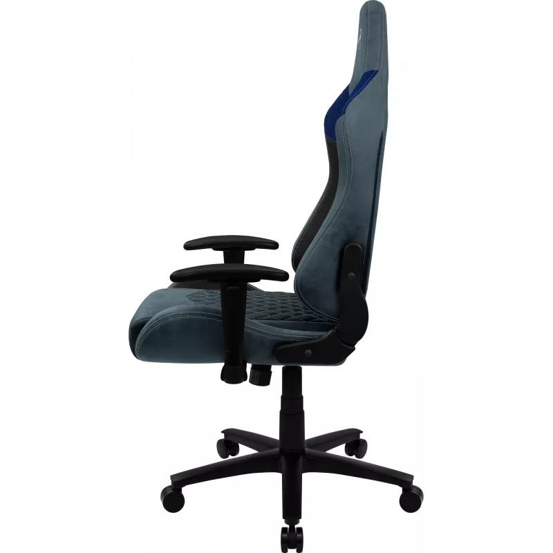 Silla gaming universal Aerocool DUKE AeroSuede negra, azul