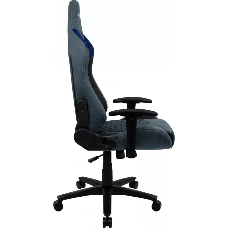 Silla gaming universal Aerocool DUKE AeroSuede negra, azul